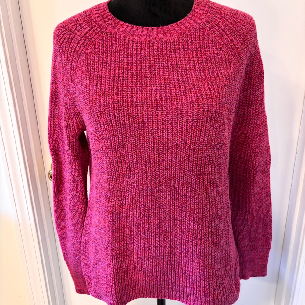 GAP Women's Bold Pink Crew Neck Sweater